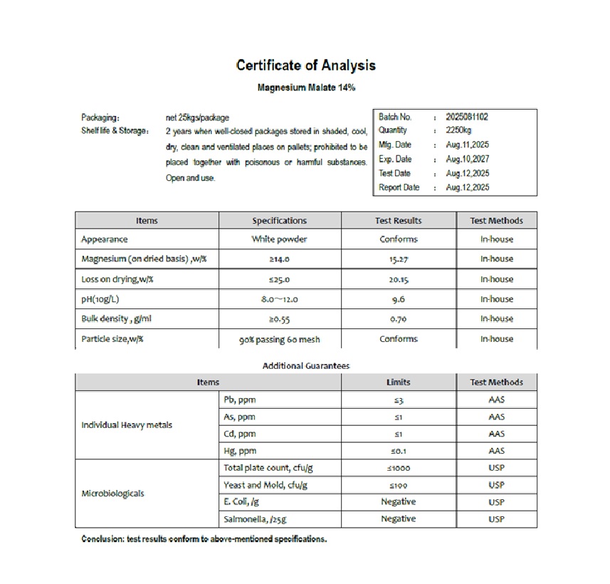0005002 Magnesium Malate